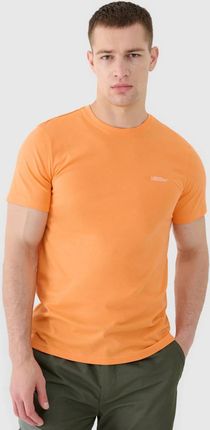 Męski t-shirt basic 4F 4FWSS25TTSHM2003 - pomarańczowy