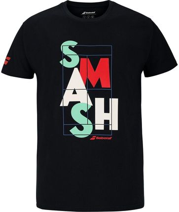 Koszulka męska Babolat  Exercise Message Tee Men Black L
