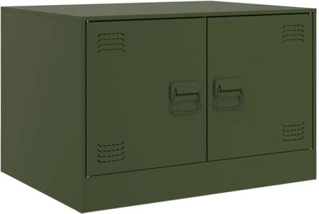 Zakito Europe Stolik Kawowy Z Przechowywaniem Stal Walcowana Na Zimno Oliwkowa Zieleń 67X50X44Cm (ZE841731)