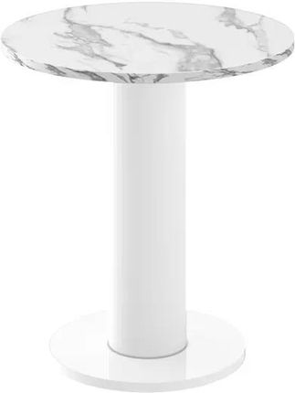 Hubertus Stolik Kawowy Solo Mini 60 Biały Marmur Połysk (HSSOLOMINIMARBLEWHITEBIALY)