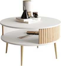 Zdjęcie Stolik Kawowy Moonday Złoty Biały Dąb Artisan - Koronowo