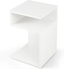 Costway Biały Stolik Kawowy W Kształcie Litery S (JV11241WH)