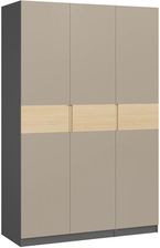 Zdjęcie Extom Meble Szafa Dox 3D Antracyt Cashmere Dąb Vicenza - Wyszków