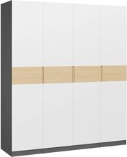 Zdjęcie Extom Meble Szafa Dox 4D Antracyt Biały Platynowy Dąb Vicenza - Nowogard