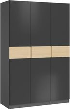 Zdjęcie Extom Meble Szafa Dox 3D Antracyt Czerń Aksamitna Dąb Vicenza - Kraków