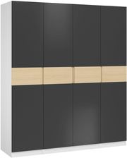 Zdjęcie Extom Meble Szafa Dox 4D Biały Czerń Aksamitna Dąb Vicenza - Ostrów Wielkopolski