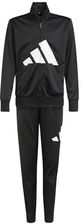 adidas Uniseks - dzieci ESSENTIALS BIG LOGO CLIMACOOL TRACKSUIT, black/white, 13-14 Years