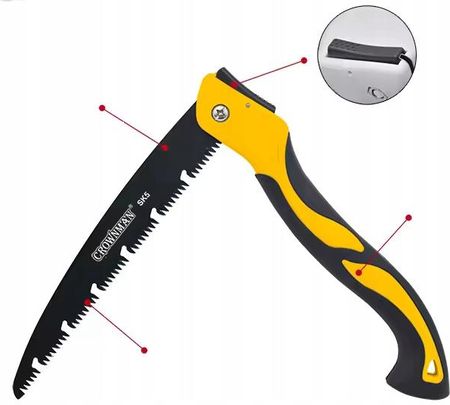 Piła Ręczna Składana do Drzewa Gałęzi ogrodu 24cm Ergonomiczny Uchwyt Piłka 1780149093 - zdjęcie 4