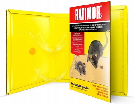 Ratimor 5X Pułapka Lepowa Lep Na Szczury I Myszy 26cm X 19cm Ultra Mocny - zdjęcie 5