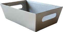 Zdjęcie Com Pudełko Ozd. Prezentowe Otwarte Srebrne 28X18cm - Gliwice