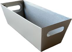 Com Pudełko Ozd. Prezentowe Otwarte Srebrne 36X13cm