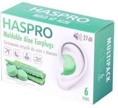 Zdjęcie Haspro Sp.Z O.O. Mold 6P Aloe, Formowane Zatyczki Do Uszu Z Aloesem, 6 Par - Ząbki