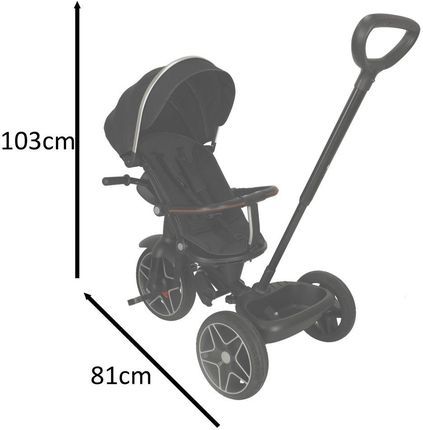 Rowerek Trójkołowy Trike Fix Elite Obrotowy Czarny Kx3883 - zdjęcie 4