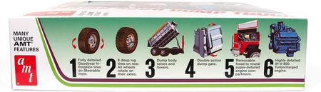 Amt Model Plastikowy Ciężarówka 1:25 Ih Paystar 5000 Dump Truck Amt1381 - zdjęcie 4