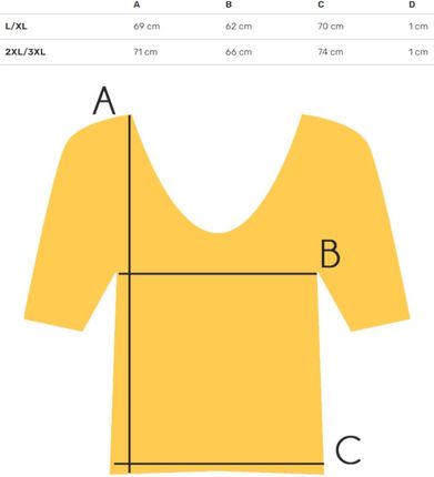 Bluzka koszulka t-shirt z dekoltem serek oversize Mela - zdjęcie 2