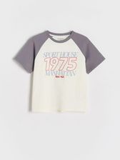 Reserved - Bawełniany t-shirt z nadrukiem - wielobarwny