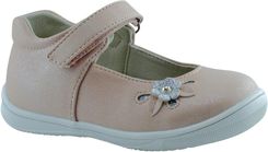 Buty dla dziewczynki balerinki z kwiatuszkiem American Club XD121/24 Różowe