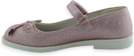 Eleganckie dziewczęce balerinki American Club XD119/24 Różowe - zdjęcie 2