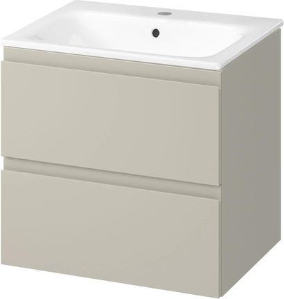 Cersanit Szafka łazienkowa z umywalką Moduo Slim 60 cm kaszmir mat (S801594)