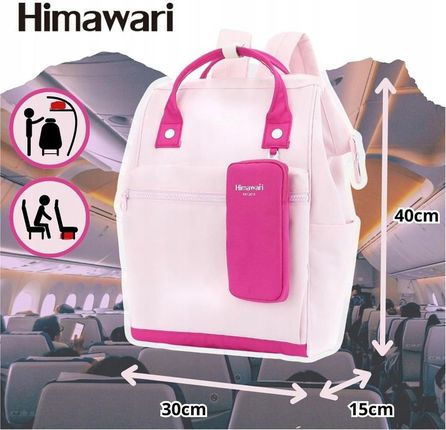 Himawari Różowy plecak na laptopa i tablet - zdjęcie 2