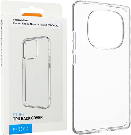 Fixed Etui Story Do Xiaomi Redmi Note 14 Pro 5G Poco X7 Przezroczyste - zdjęcie 2