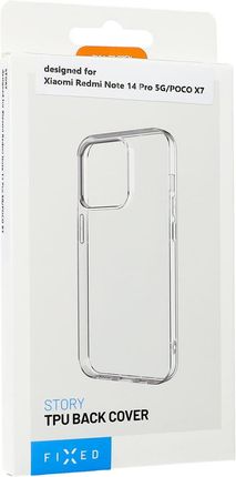 Fixed Etui Story Do Xiaomi Redmi Note 14 Pro 5G Poco X7 Przezroczyste - zdjęcie 3