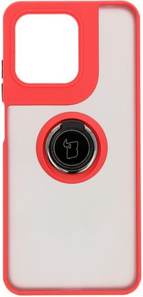 Bizon Etui Z Uchwytem Na Palec Case Hybrid Ring Do Motorola Moto G15 Power Przydymione Czerwoną Ramką - zdjęcie 2