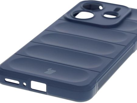 Bizon Pancerne Etui Case Tur Do Xiaomi Redmi Note 14 5G Granatowe - zdjęcie 6