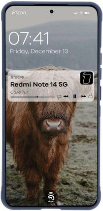 Bizon Pancerne Etui Case Tur Do Xiaomi Redmi Note 14 5G Granatowe - zdjęcie 5