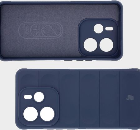 Bizon Pancerne Etui Case Tur Do Xiaomi Redmi Note 14 5G Granatowe - zdjęcie 4