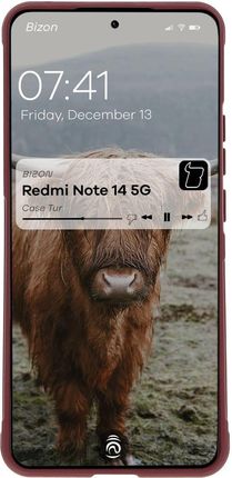 Bizon Pancerne Etui Case Tur Do Xiaomi Redmi Note 14 5G Ciemnofioletowe - zdjęcie 6