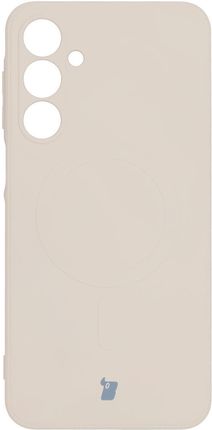 Bizon Silikonowe Etui Z Pierścieniem Magnetycznym Case Silicone Magnetic Sq Do Galaxy A16 4G 5G Beżowe - zdjęcie 6