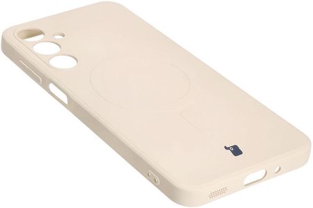 Bizon Silikonowe Etui Z Pierścieniem Magnetycznym Case Silicone Magnetic Sq Do Galaxy A16 4G 5G Beżowe - zdjęcie 5