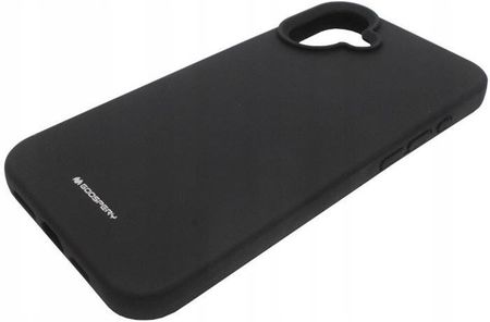Mercury Etui Silicone Do Apple Iphone 16 Plus A3290 Pokrowiec Czarn I Szkło - zdjęcie 6