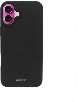 Mercury Etui Silicone Do Apple Iphone 16 Plus A3290 Pokrowiec Czarn I Szkło - zdjęcie 3