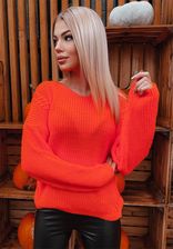 Sweter oversize Leah neonowy pomarańcz : Rozmiar - Jeden rozmiar - zdjęcie 1