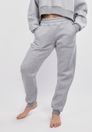 Spodnie Rehema SZARY BAWEŁNA GRUBA (kolor szary, rozmiar M)