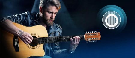 Gitara akustyczna 12-strunowa MUSICMATE MM-G100 StringSymphony Jasne drewno - zdjęcie 3