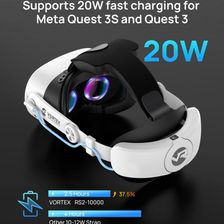 Vortex VR VortexVR Elite Strap z baterią 10000 mAh do Meta Quest 3S & Quest 3