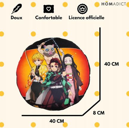 Homadict Poduszka Demon Slayer Heros Group 40cm - zdjęcie 3