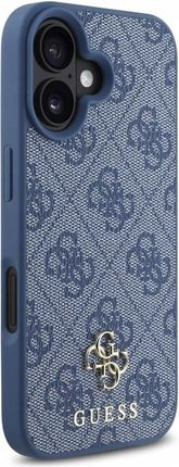 Guess Etui Hc Pu 4G Small And Classic Magsafe Do Apple Iphone 16 Niebieski - zdjęcie 3