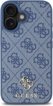 Guess Etui Hc Pu 4G Small And Classic Magsafe Do Apple Iphone 16 Niebieski - zdjęcie 5