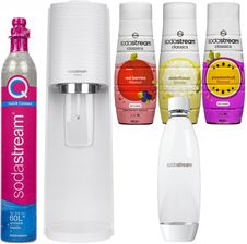 Sodastream Terra White + Jedna Butelka + Syrop Red Berries Zero 440ml + Elderflower Zero 440Ml + Passionfruit Zero 440ml