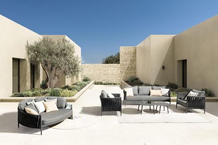 Bolzano Sofa Ogrodowa Juno Aluminium Antracyt - zdjęcie 3