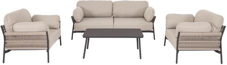 Bolzano Sofa Ogrodowa 2 Osobowa Primavera Aluminium Beż - zdjęcie 2