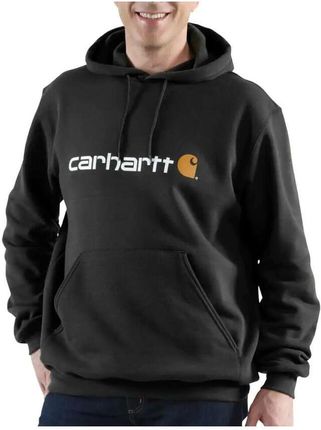 Bluza sportowa męska z kapturem Carhartt Midweight Signature Logo Sweatshirt - zdjęcie 2