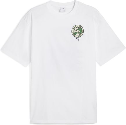Męska Koszulka z krótkim rękawem Puma Graphics Super Puma Relaxed Tee 62963902 – Biały