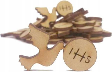 ozdobne Scrapki drewniane Komunia gołąbek Ihs Scrapbooking rękodzieło Paka 1780425504 - zdjęcie 3
