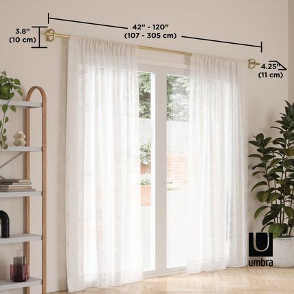 Karnisz Ringlet 107-305 cm złoty - zdjęcie 2