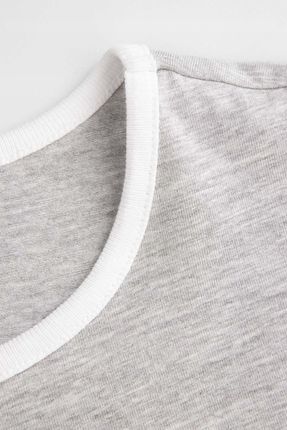 T-Shirt Dziewczęcy Szary Koszulka z Krótkim Rękawem 128 Coccodrillo WC5 - zdjęcie 3